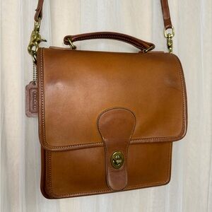 Vintage Coach Brown Station Bag